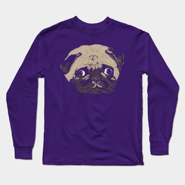 PUG Long Sleeve T-Shirt by DesignsbyReg